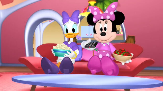 Image Minnie And Daisy Ready To Watch Tv Disney Wiki Fandom Powered By Wikia