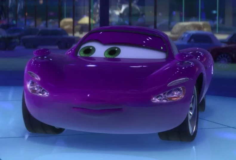 disney cars purple car