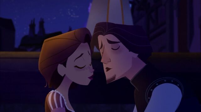 Image Flynn And Rapunzel Kiss Attempt Tangled Before Ever After 3 Disney Wiki Fandom 5620