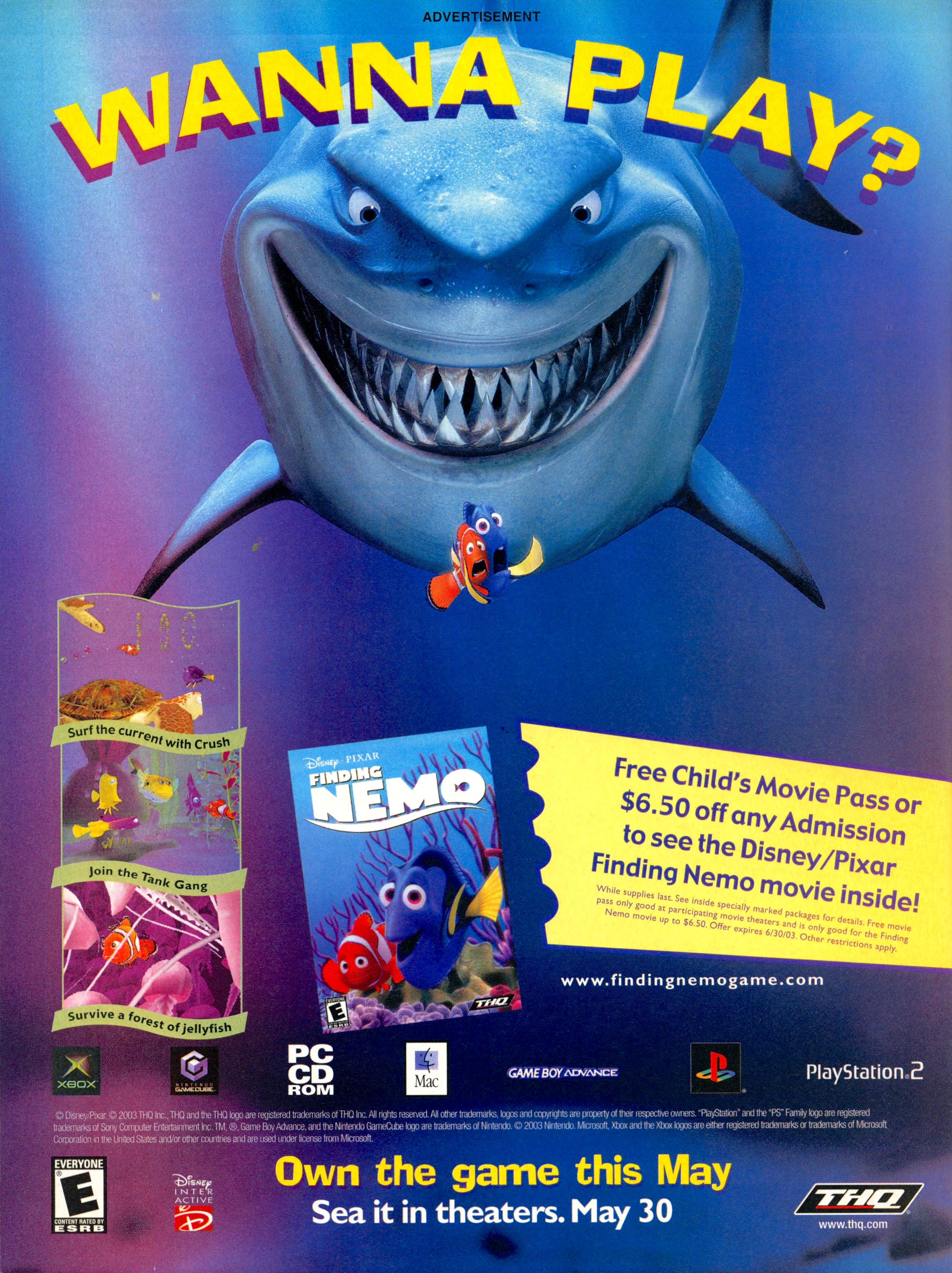Finding Nemo free instals