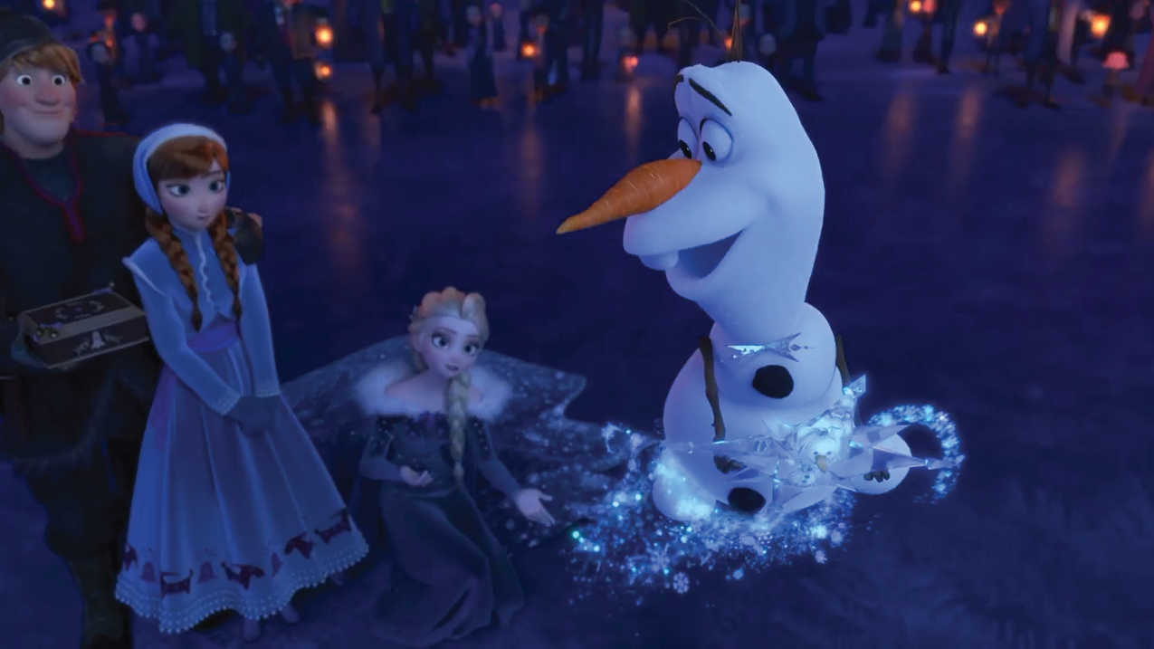 frozen 2 google man auf fahrrad