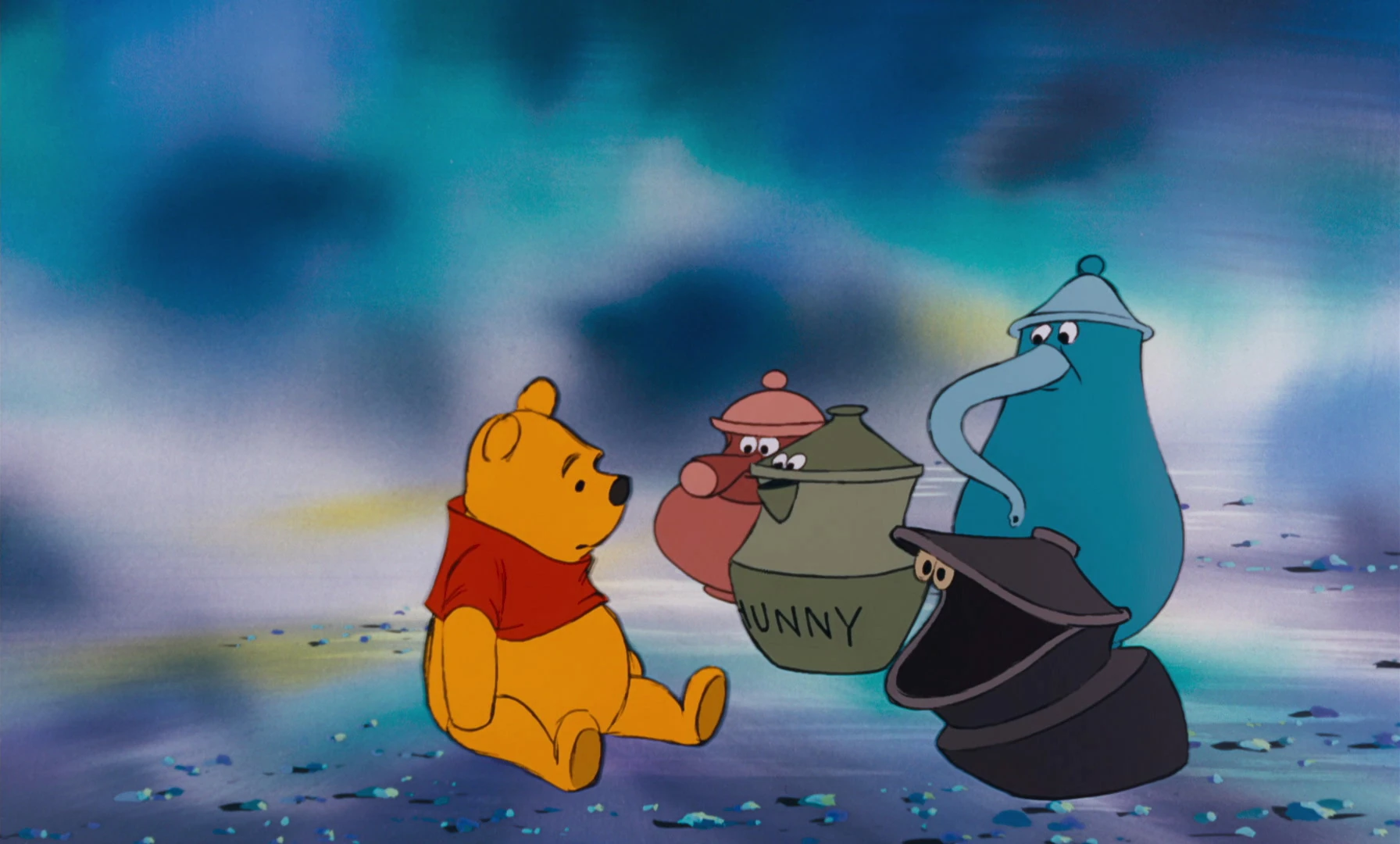 Image Winnie the Pooh now sees four singing honey pots.jpg Disney