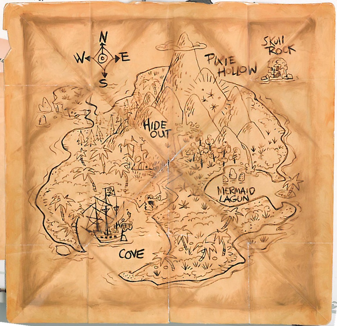 image never land map pirate fairyjpg disney wiki fandom powered