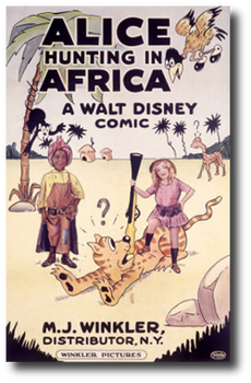 Alice hunting in africa poster