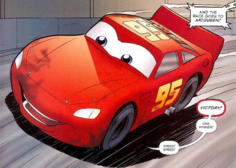 Lightning Mcqueen Disney Comics Wiki Fandom - disney cars the king chick and mc queen roblox