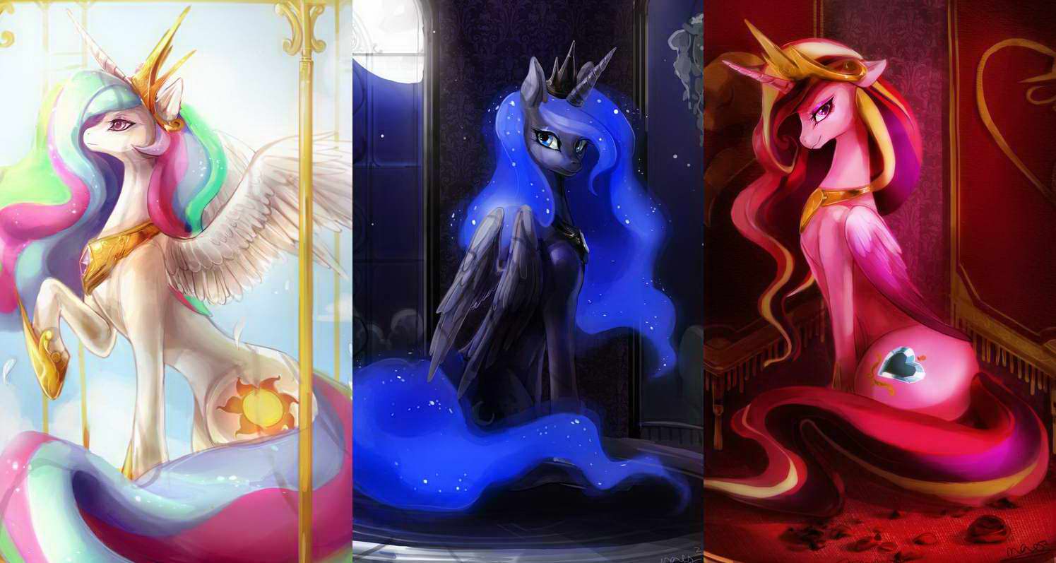 Image - 293 - Cadence Celestia Luna My Little Pony.jpg 