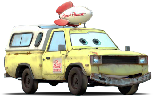 pizza planet truck in good dinosaur