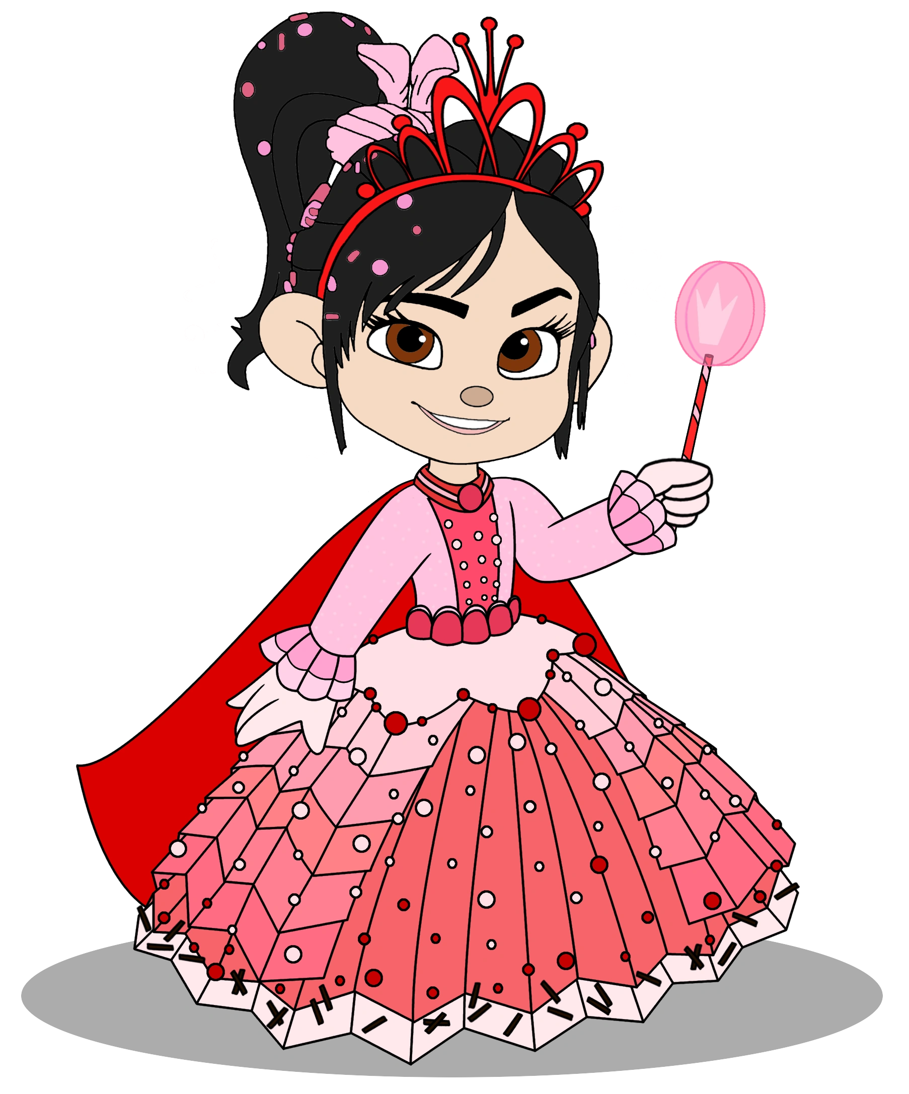 Image - Vanellope in a Princess Gown with her Crown (Still President ...