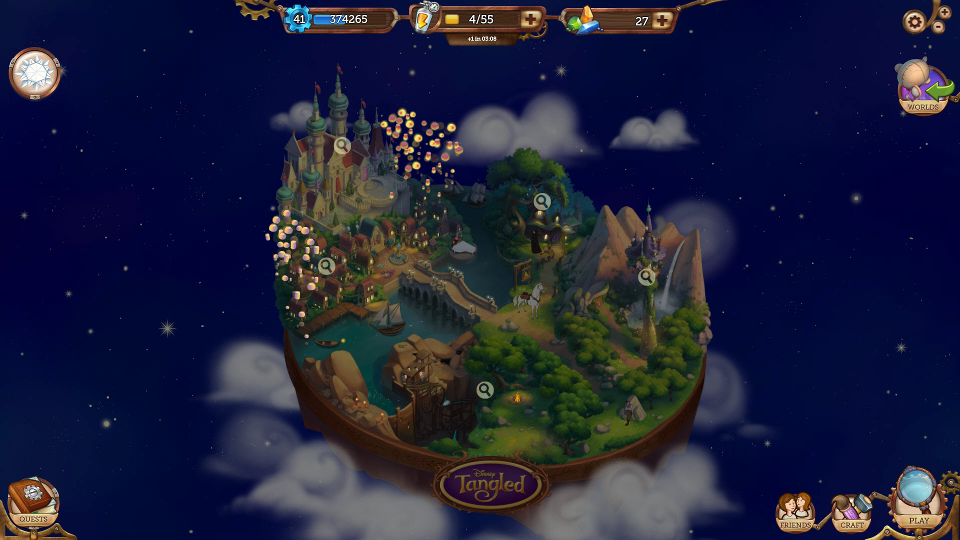 Tangled (Night Fall) | Disney Hidden Worlds Wiki | FANDOM powered ...