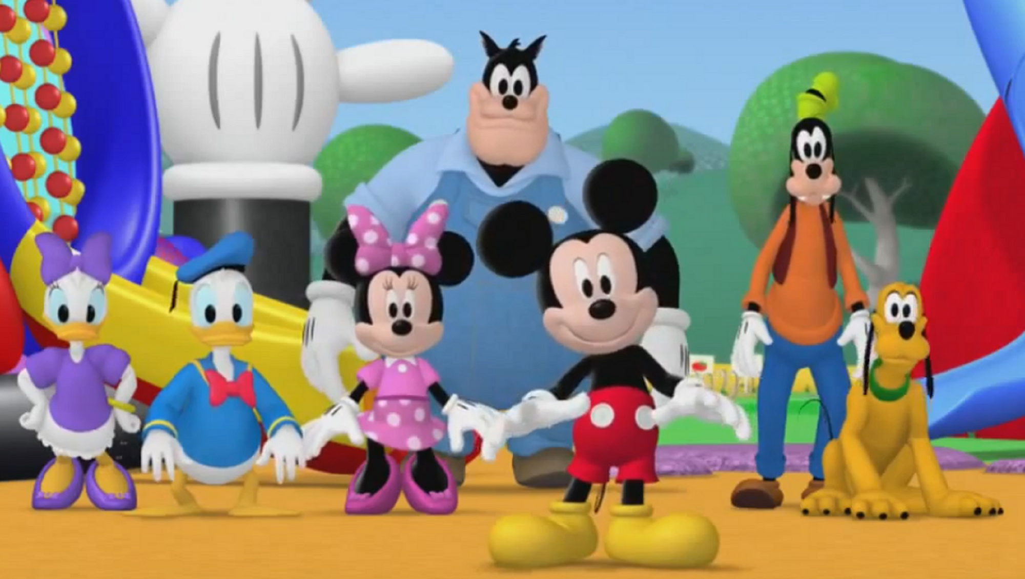 Image - .028 Mickey Minnie Donald Daisy Goofy Pete Pluto & Zachary.PNG