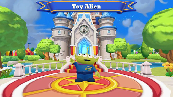 how do yu get toy alien on disney magic kingdom