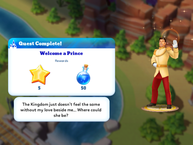 disney magic kingdom game prince charming