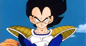 vegeta with a pacifier