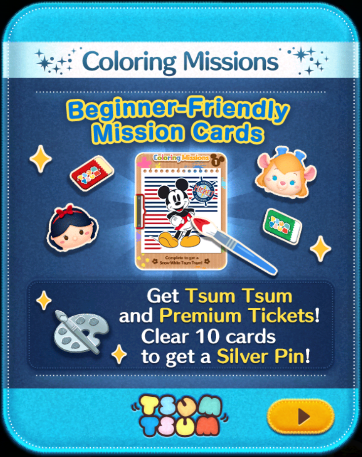 International Events Coloring Missions Disney Tsum Tsum