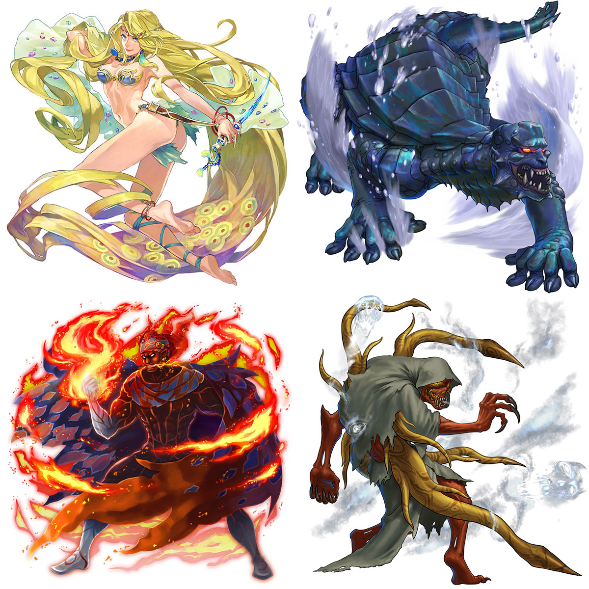 сильф ундина саламандра. элементали огня воды земли воздуха. элементаль земли днд. элементали огня воды земли воздуха. персонажи стихий.