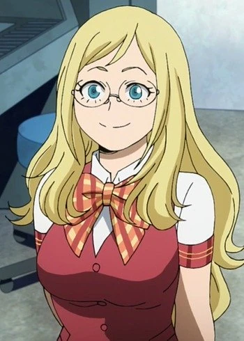 Melissa smiling in the movie MHA: Two Heroes