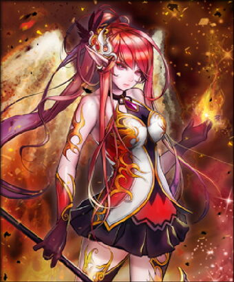 images of anime fire element girl