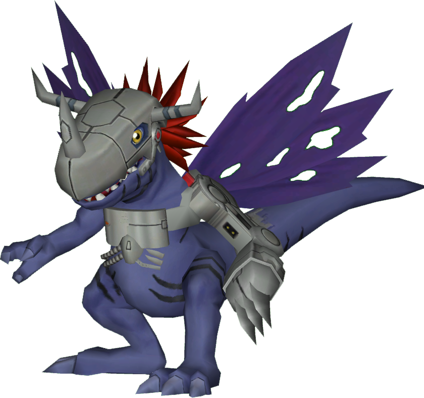 metalgreymon statue