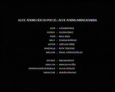 Créditos de doblaje de Abracadabra Alfie Atkins (TV) (DJ)
