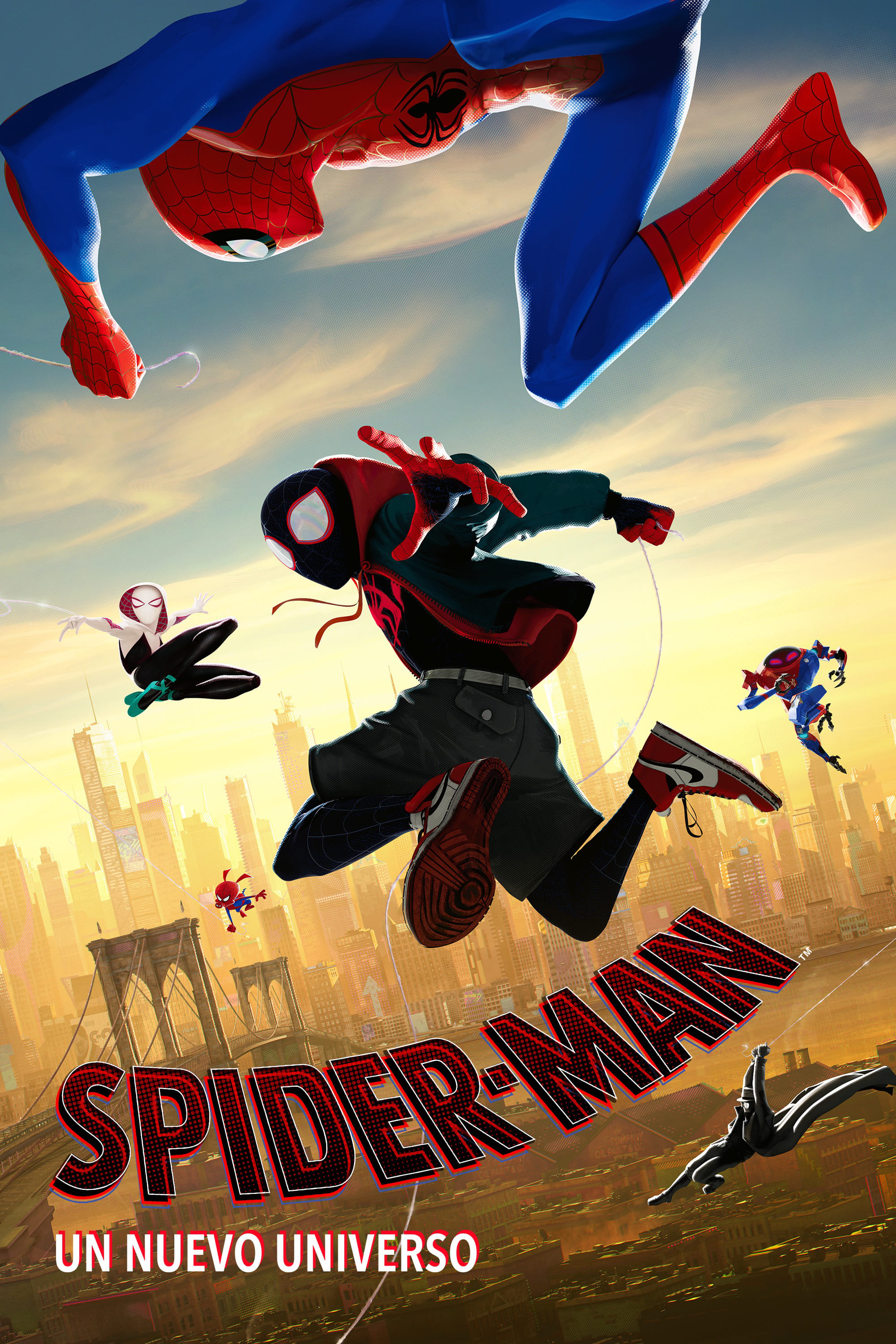 Resultado de imagen para spiderman into the spider verse poster latino