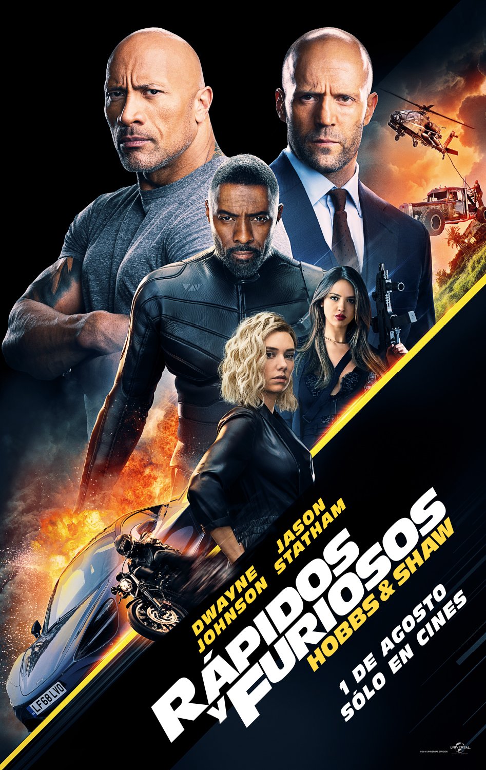 Resultado de imagen para rapido y furioso hobbs y shaw poster