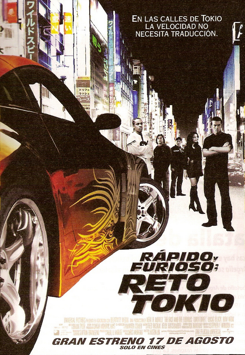 Resultado de imagen para rapido y furioso reto tokio poster