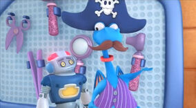 Stuffy and robot ray