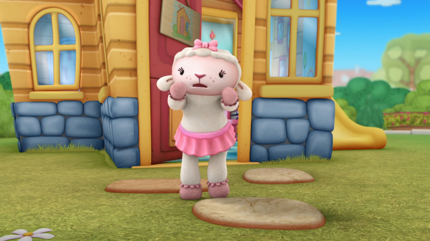 Image Lambie trying to get doc's attention.jpg Doc McStuffins Wiki