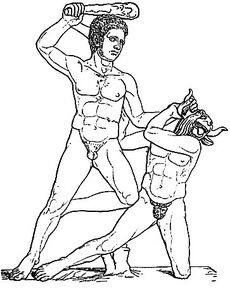 Theseus und Minotauros