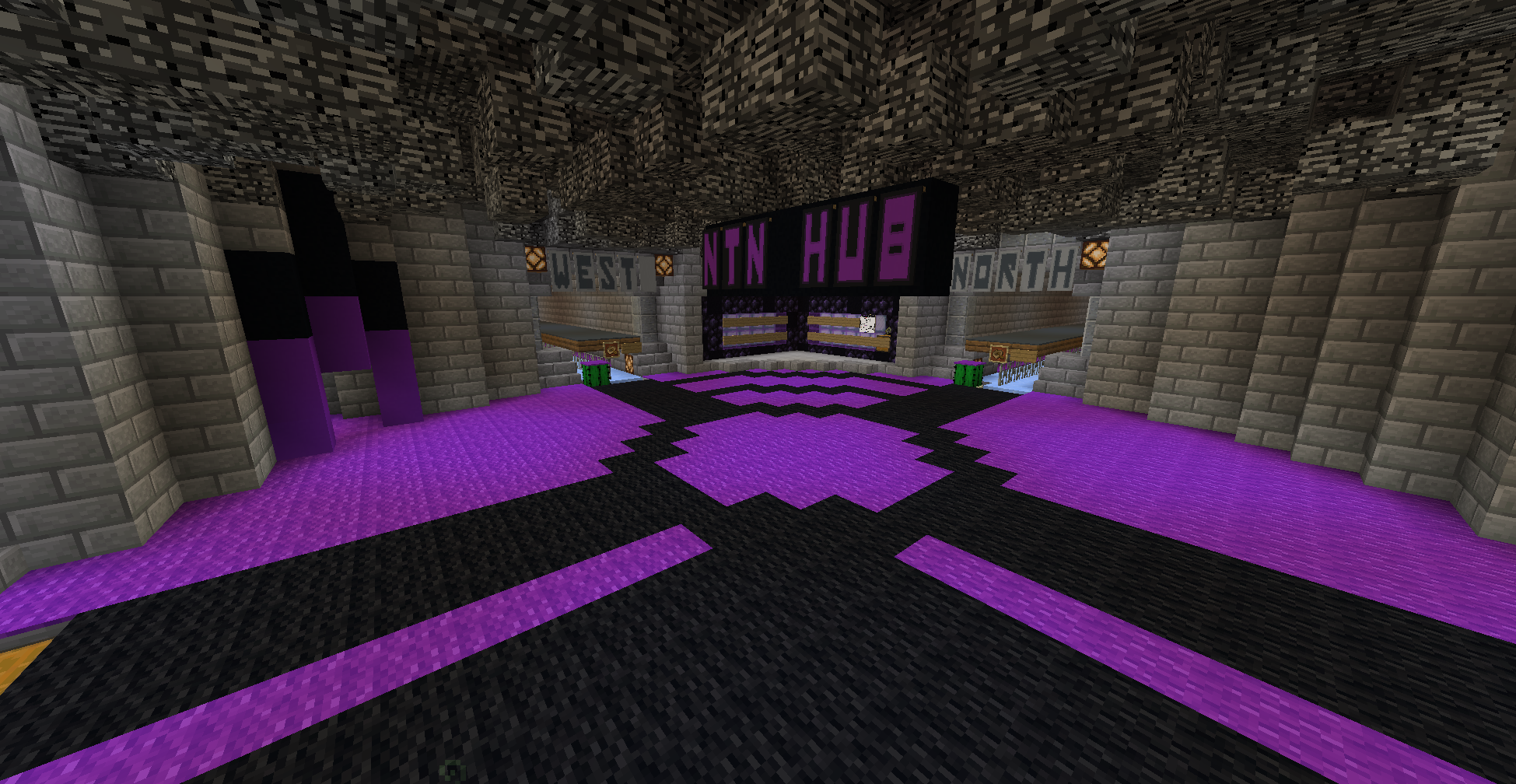 Minecraft Nether Portal Hub Design