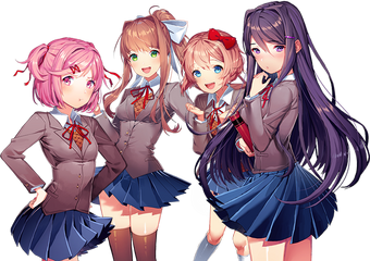 Doki Doki Literature Club Wiki Fandom - doki doki literature club uniform roblox