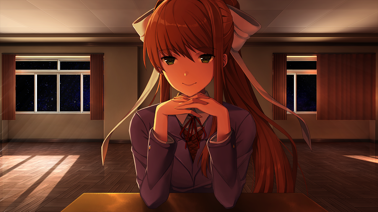 Gallerymonika Doki Doki Literature Club Wiki Fandom Powered By Wikia