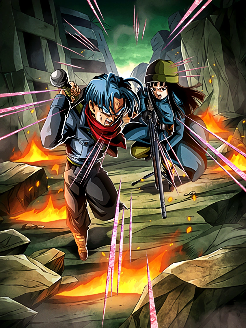 Espoir et promesse envers le futur Trunks (jeune) (futur) & Mai