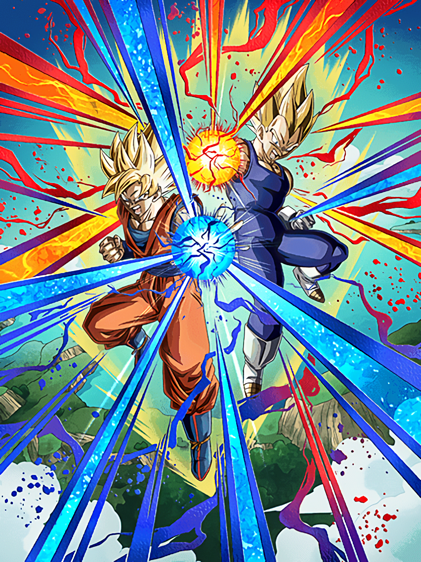 Duo en or - Son Goku Super Saiyan & Vegeta Super Saiyan