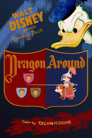 D dragon around poster