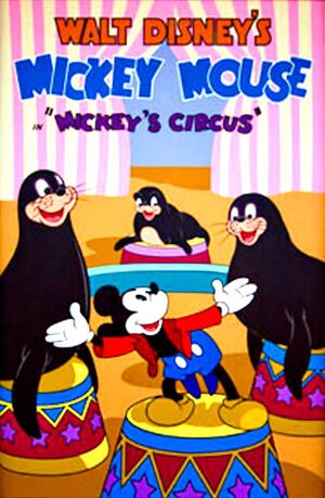 D mickeys circus poster