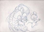 Early Fievel and Tony drawing