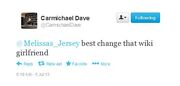 Twitter CarmichaelDave @Melissas Jersey best change ... 20130707-111416