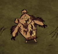 Pig turnign into werepig