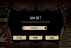 Dont starve Importing