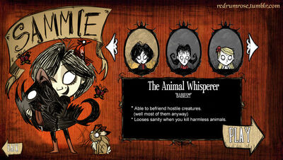 Don t starve oc sammie by roseandthorn-d66q4z3