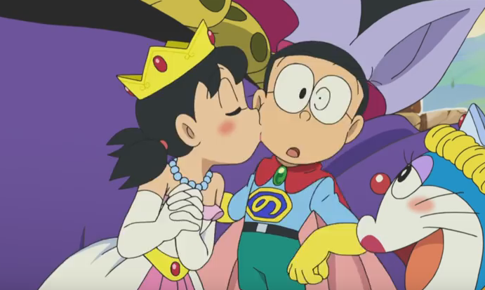 Image Shizuka Kisses Nobita 3 Png Doraemon Wiki Fandom Powered By Wikia