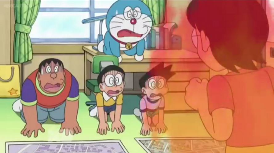 Image Doraemon  and gang scared  of tamako jpg Doraemon  