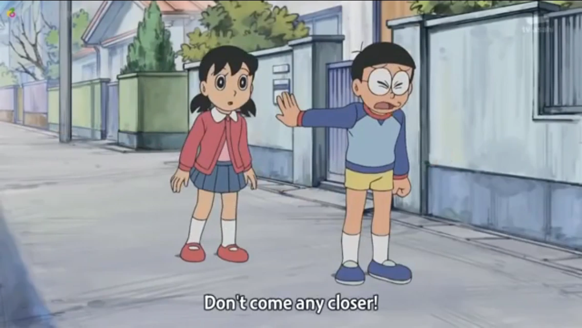 Image Goodbye, Shizuka Don't come closer.png Doraemon Wiki