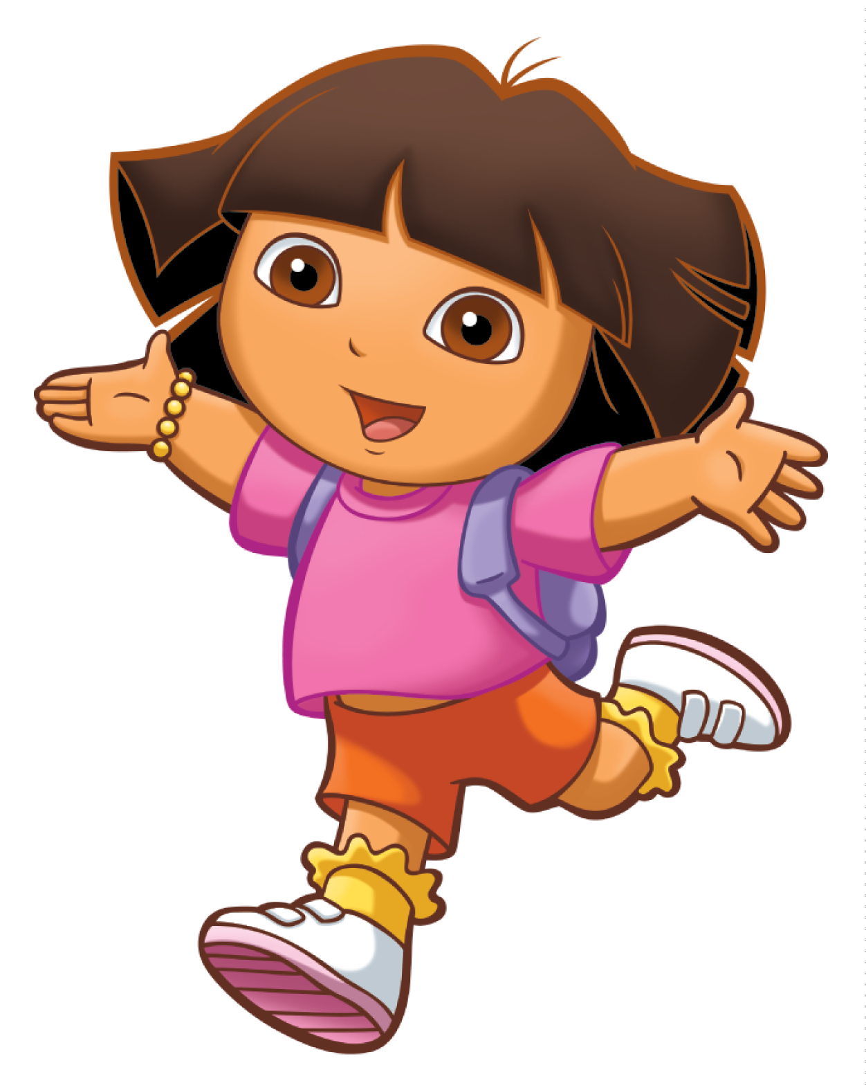 Dora The Explorer Black And White Image 