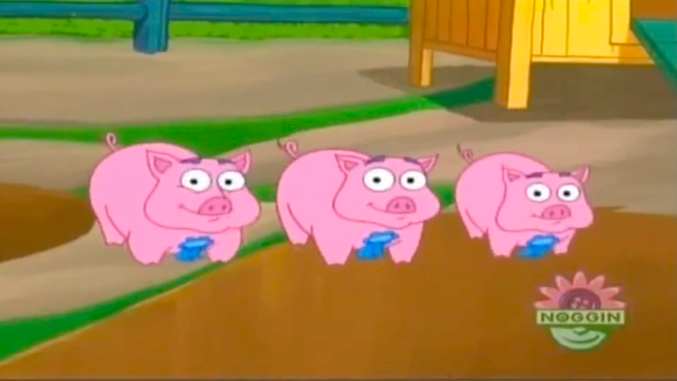 Three Little Piggies Dora The Explorer Vhs