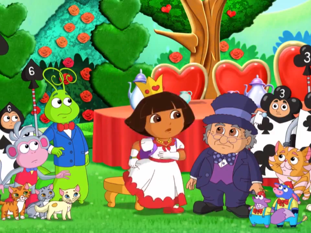 Image Dora WDora White Dress (Wonderland).png Dora the Explorer