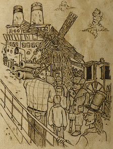 Vice Admiral Purcheezie on ship