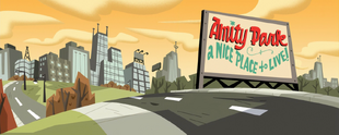 S01e16 AP welcome sign