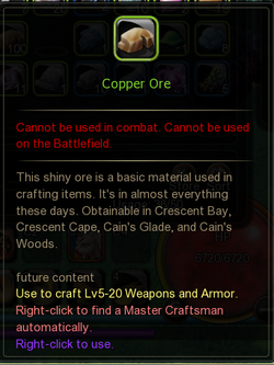 Copper ore